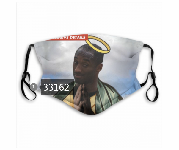 2021 NBA Los Angeles Lakers #24 kobe bryant 33162 Dust mask with filter